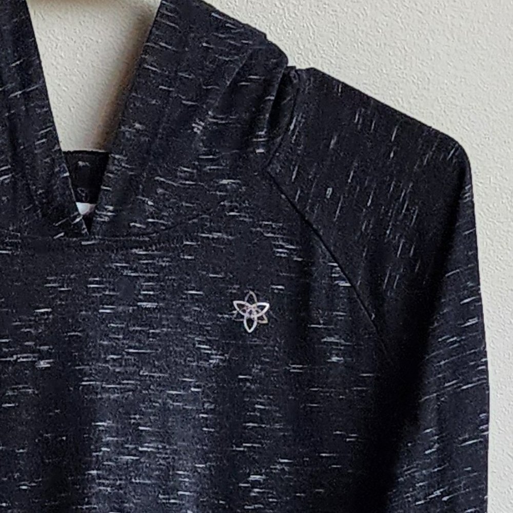 Harmony Balance Charcoal Gray/Black Speckled Hooded Jersey Size Small - Picture 6 of 13